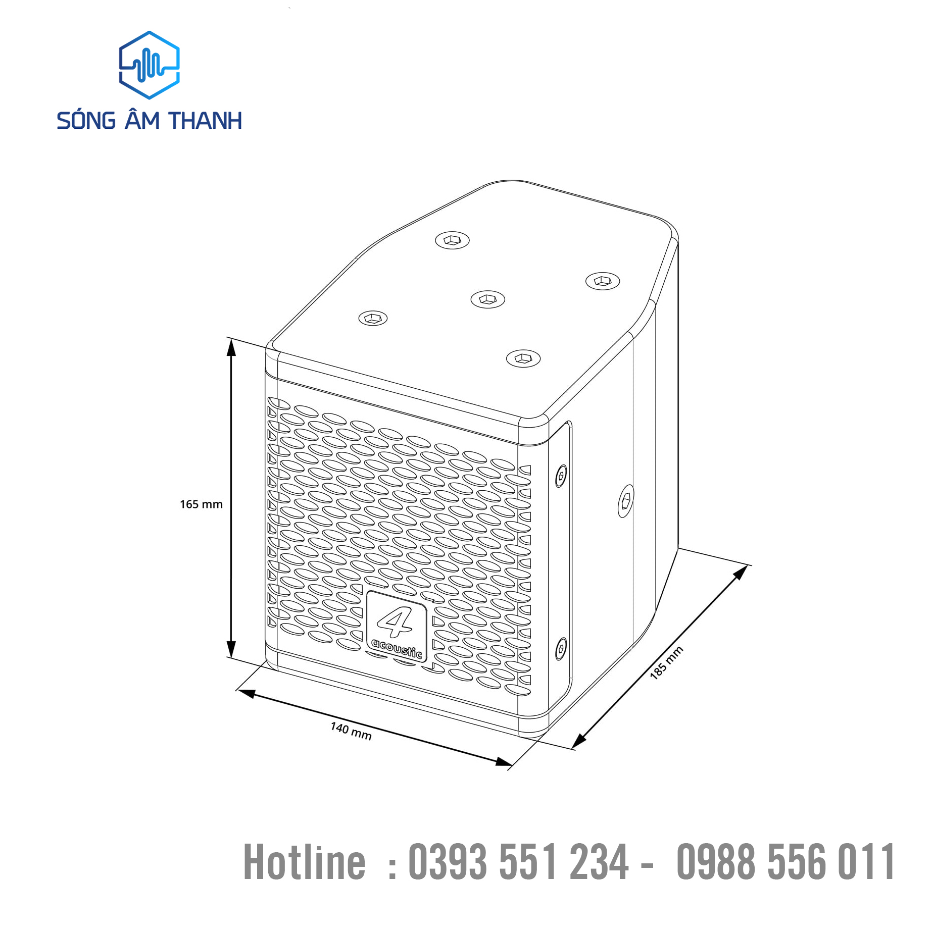 Loa Coaxial Source Point 4Acoustic HCS 108C - Ảnh 4