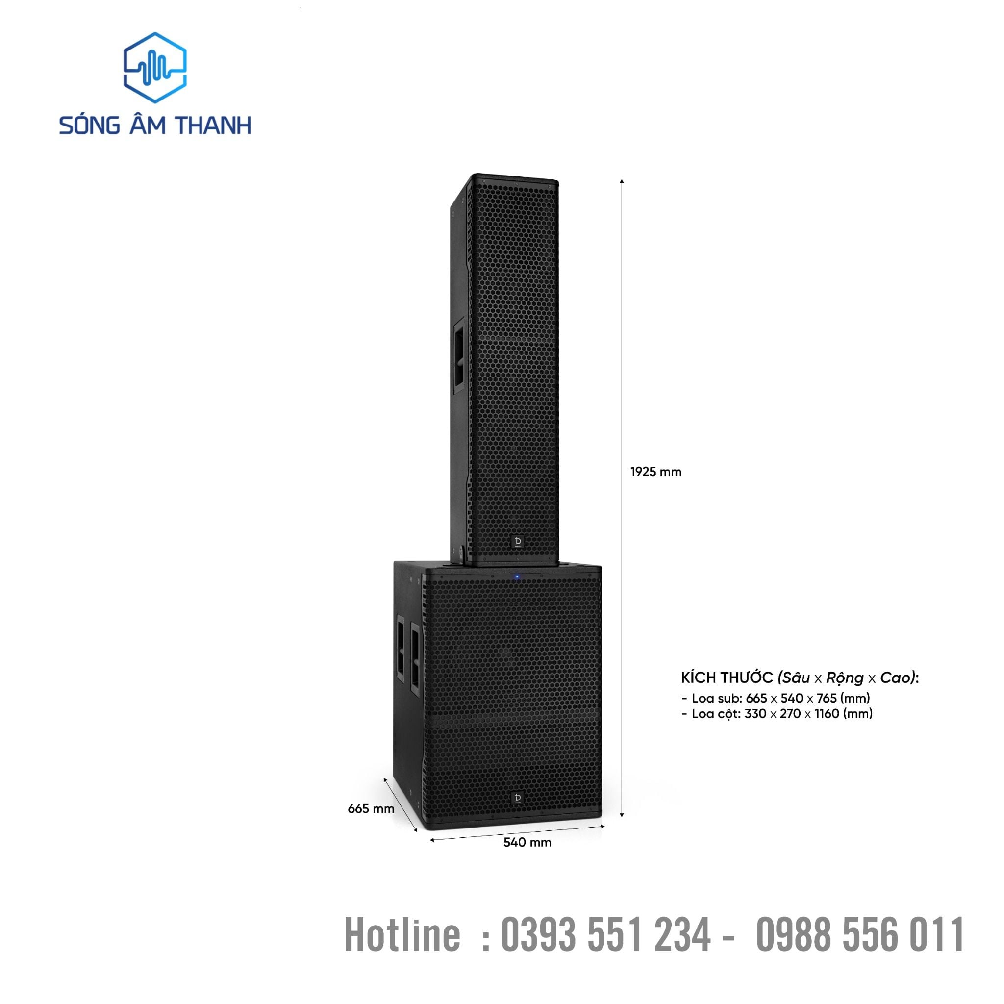 Loa cột liền công suất dbacoustic CL18S-48F